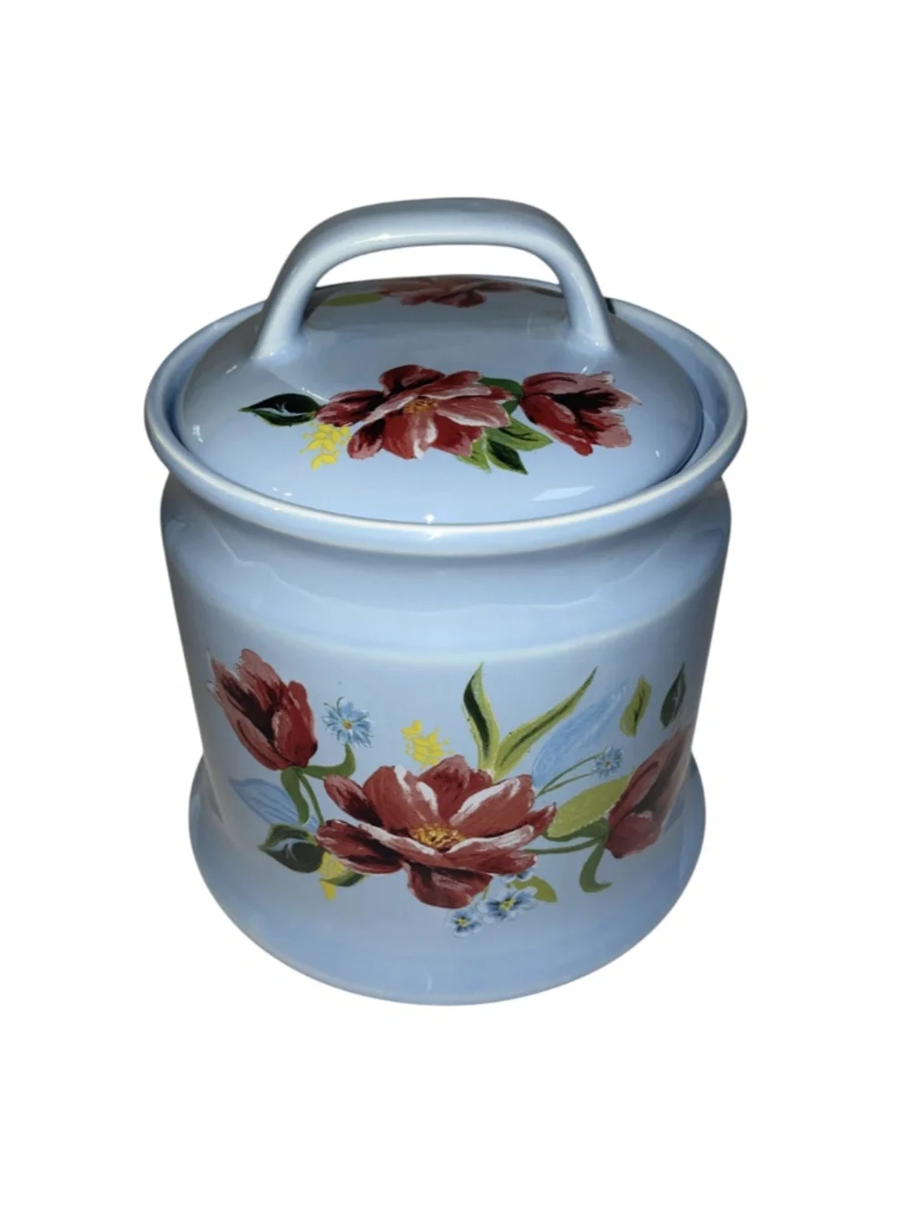 Pioneer Woman Fresh Garlic Keeper Floral Spring Bouquet Stoneware Cottagecore